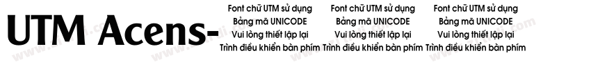 UTM Acens字体转换